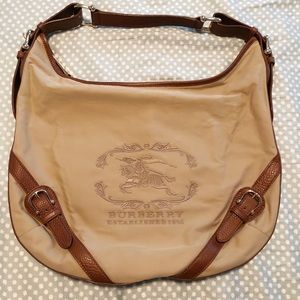 Burberry Canvas Hobo